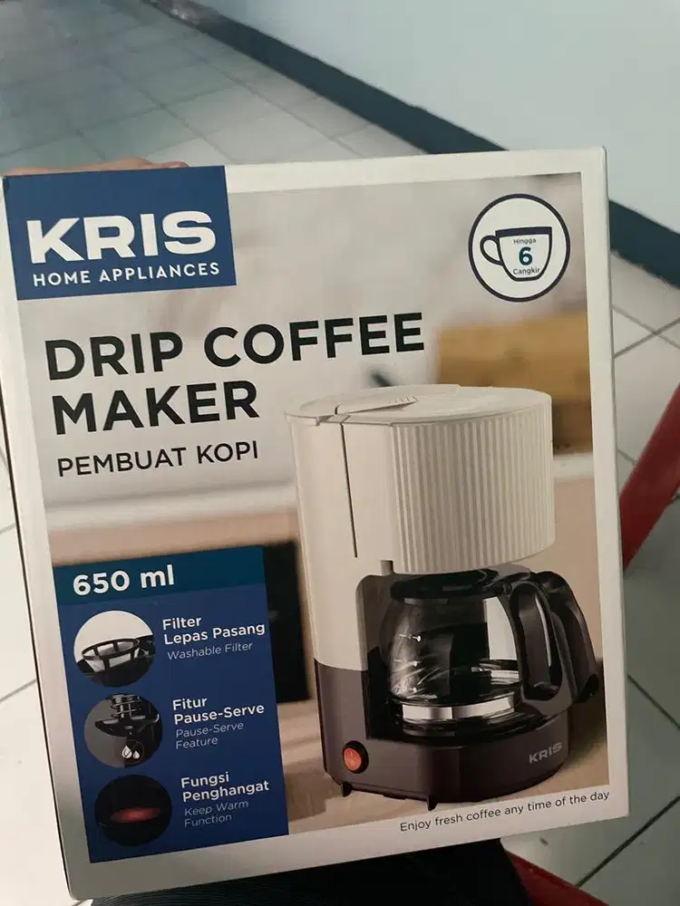 Jual drip coffee maker kondisi baru merk kris