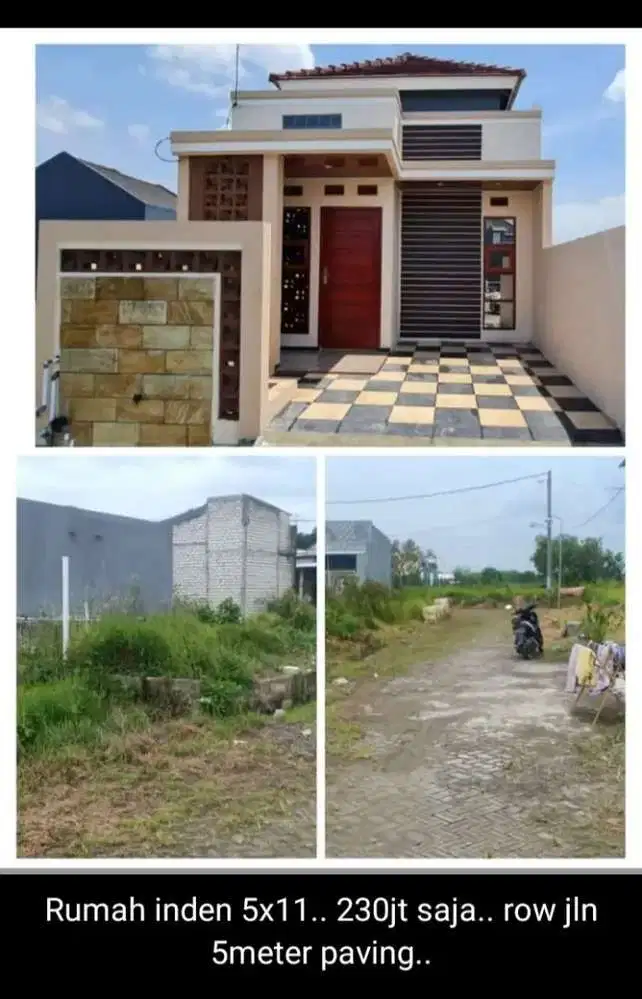 Rumah minimalis modern terbaru 200jtan mepet benowo