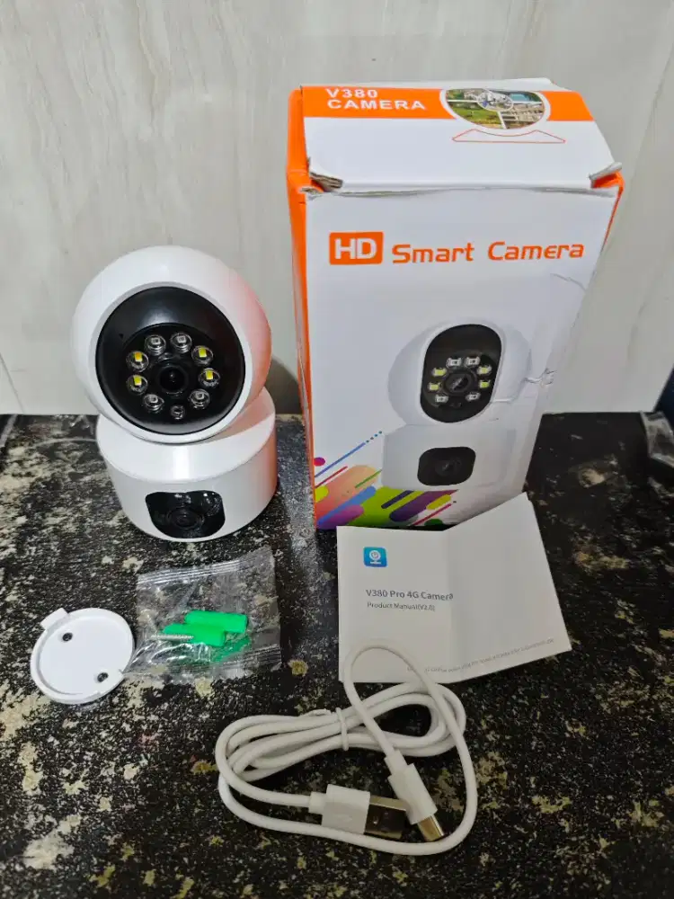 CCTV V380 Pro Camera CCTV 4G Simcard tanpa wifi