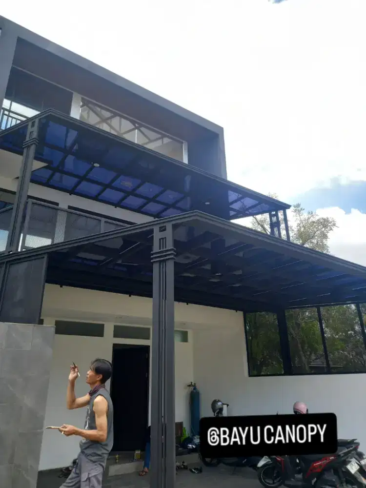 canopy solartaf rangka double