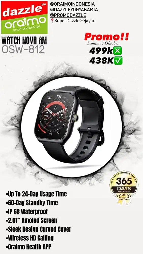 Smartwatch Amoled Oraimo OSW-812