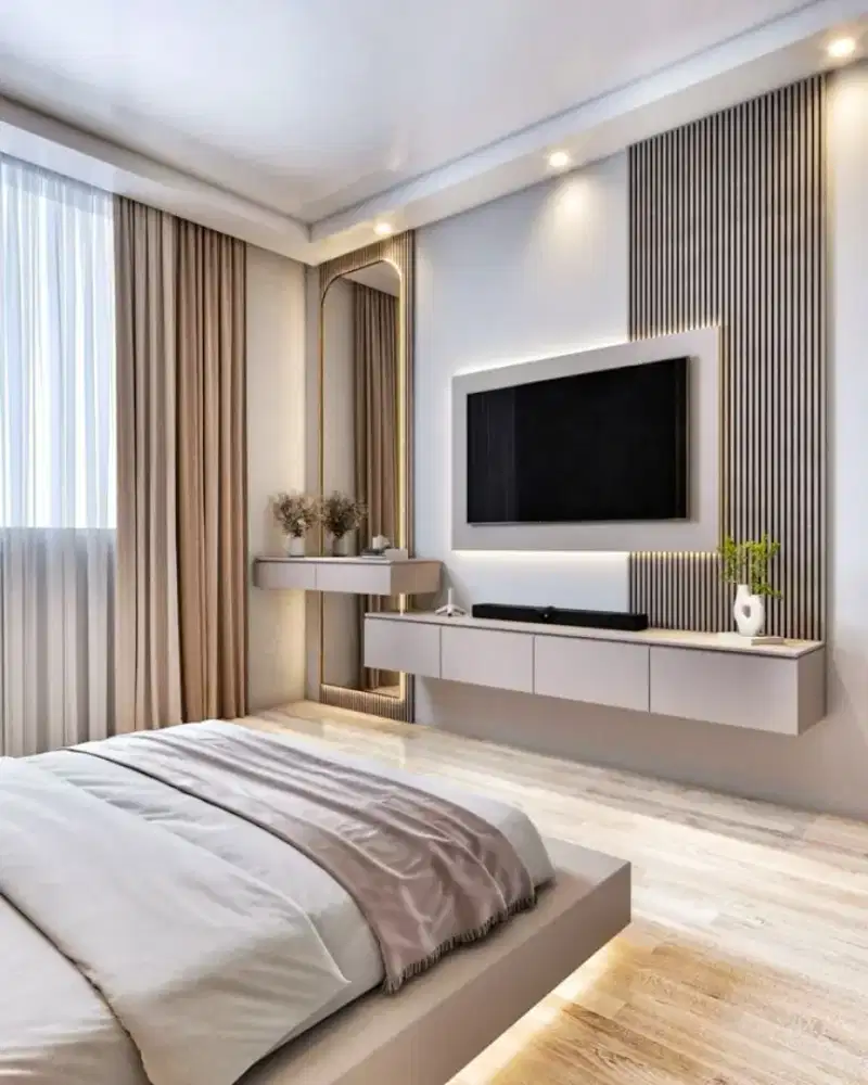 Kitchen set minimalis Lemari pakaian Bedroom set wallpanel wallpaper