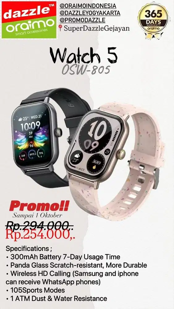 Smartwatch Oraimo OSW-805