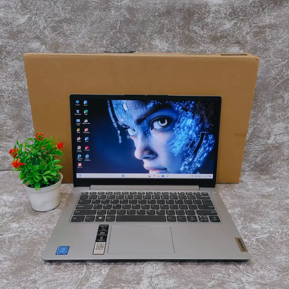 Lenovo Ideapad slim 1 Ram 8GB SSD 256GB 14inc Fullset 14inc Mulus