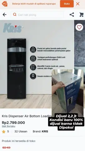 KRIS Dispenser Air Bottom Loading TE