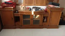 Meja TV classic full kayu utuh, awet tahan lama