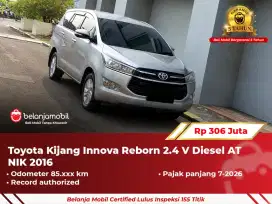 GARANSI 5TH !! TOYOTA INNOVA 2.4 V DIESEL AT 2016 / 2017 SILVER