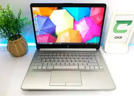 Laptop HP 14s Ram 8gb dual Storage keyboard backlight bodi slim elegan