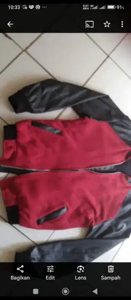 Di jual jaket semi kulit sintetis