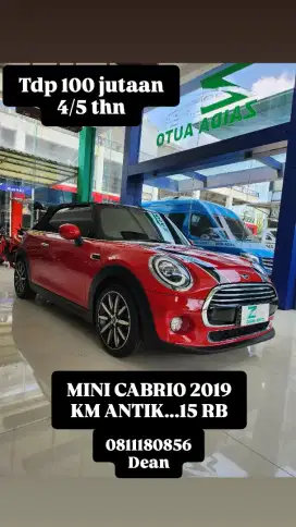 MINI COOPER CABRIO A/T1.5 MATIC 2019 MERAH