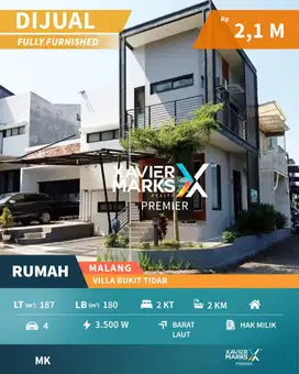 Rumah Terawat Di Tirto Utomo Villa Bukit Tidar Malang