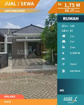Rumah Baru Gress Kondisi Nyaman Siap Huni Di Pakis Malang