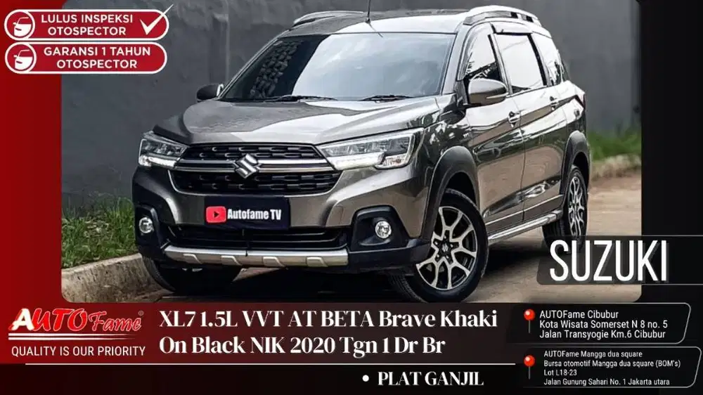 Suzuki XL7 1.5L VVT AT BETA Brave Khaki On Black NIK 2020 Tgn 1 Dr Br