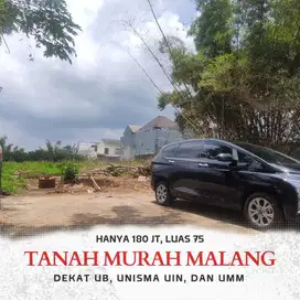 Tanah Strategis 75m² Dekat UIN & UMM, Ideal untuk Bangun Hunian Impian!