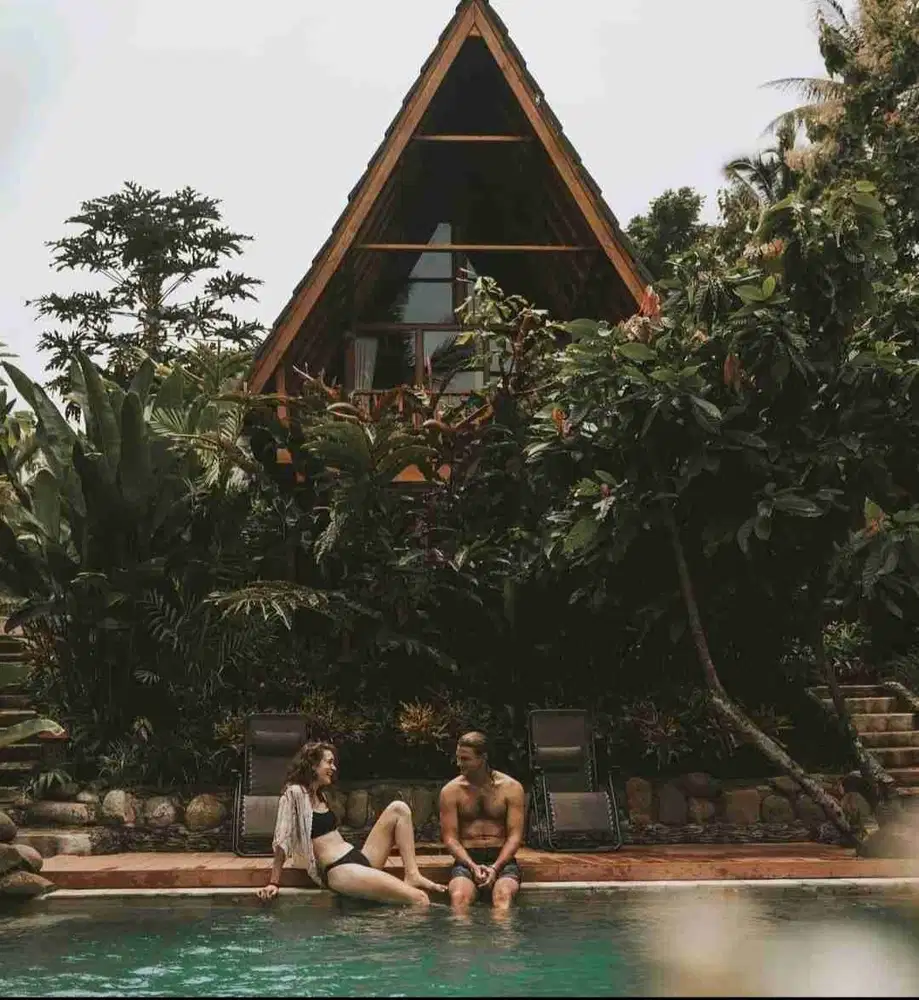 Eco Resort View Sungai dan Jungle di Bali