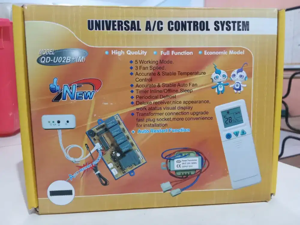 REMOTE AC UNIVERSAL + PCB 1-2 PK