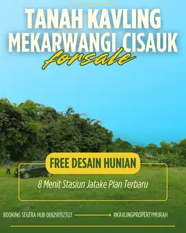 Diual Tanah Kavling Cisauk Dekat Dengan Stasiun Jatake