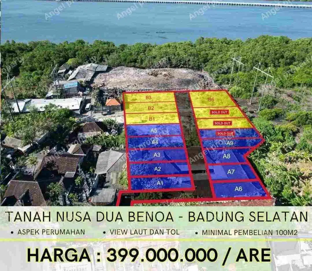 DIJUAL TANAH MUMBUL BAY PASS NGURAH RAY BENOA