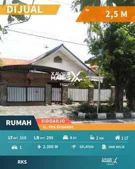 Rumah Klasik Lokasi Strategis Di Yos Sudarso Sidoarjo