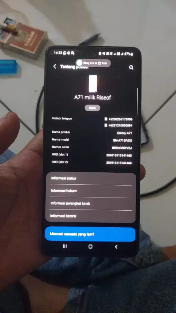 Samsung a71 NFC