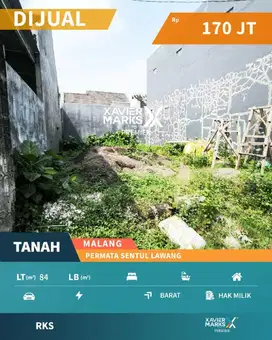 Tanah Kavling Murah Dekat Flyover Di Permata Sentul Lawang Malang