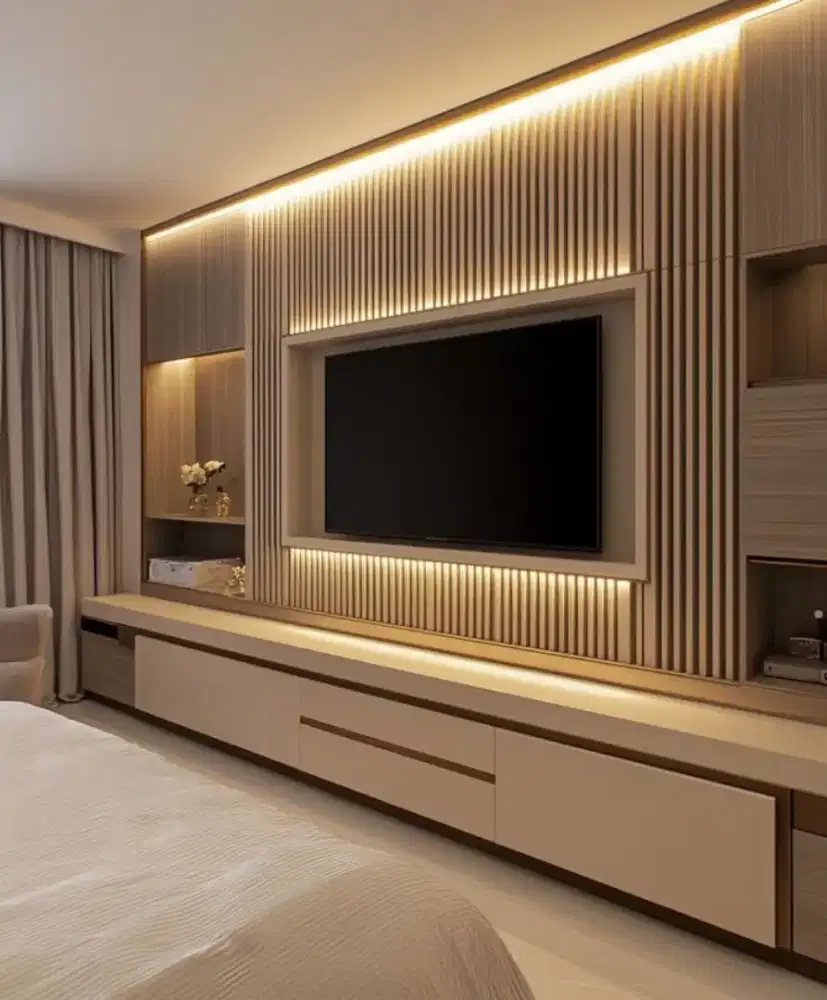 Kitchen set minimalis Lemari pakaian Bedroom set wallpanel wallpaper