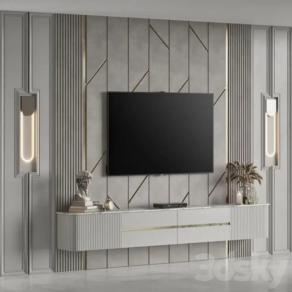 Kitchen set minimalis Lemari pakaian Bedroom set wallpanel wallpaper