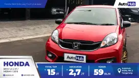 Honda Brio 1.2 E AT Bensin 2016. FULL RECORD!!!