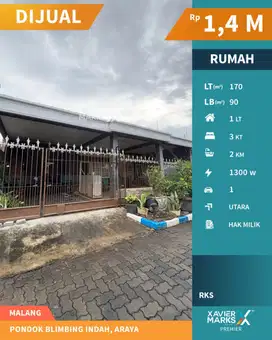 Rumah Classic Modern Di Pondok Blimbing Indah Araya Malang