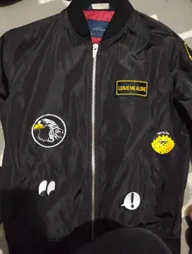 Jaket Zara Bomber Hitam