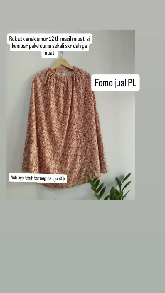 Rok motif bunga