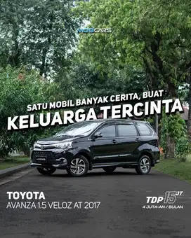 FREE GARANSI MESIN AVANZA VELOZ 1.5 AT MATIC 2017 HITAM