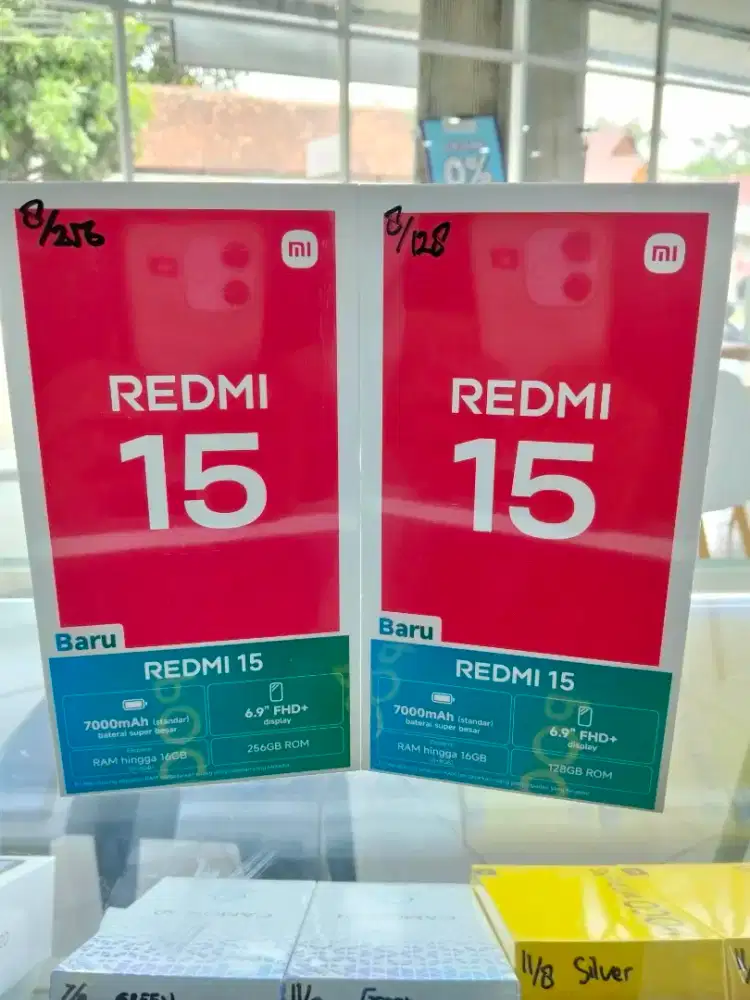 REDMI 15 8/256 NEW SEGEL GARANSI RESMI 15 BULAN MURAAH