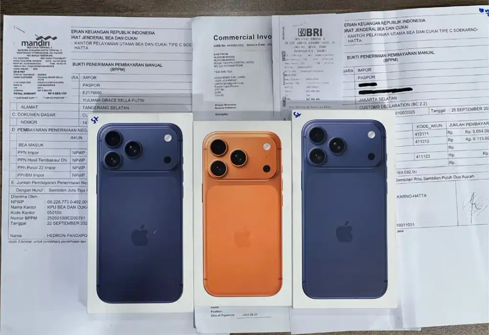 IPHONE 17 PRO DAN PRO MAX 256 READY RESMI SEGEL INTER BEACUKAI