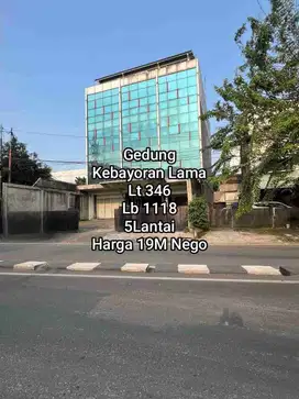 Gedung 5 Lantai Parkiran Luas di kebayoran lama