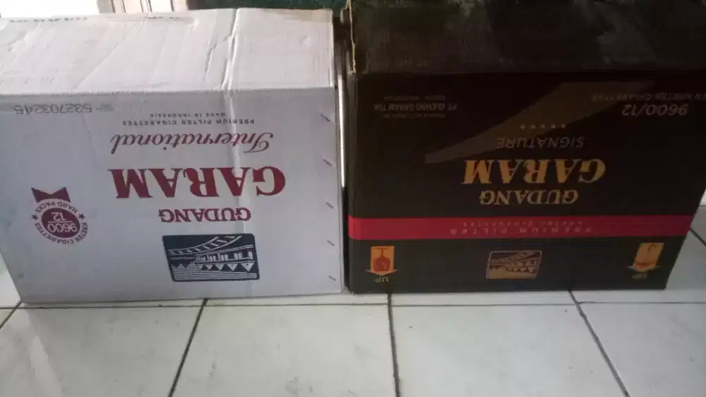Jual kardus bekas rokok cocok utk pindahan/packing lokasi Bintaro