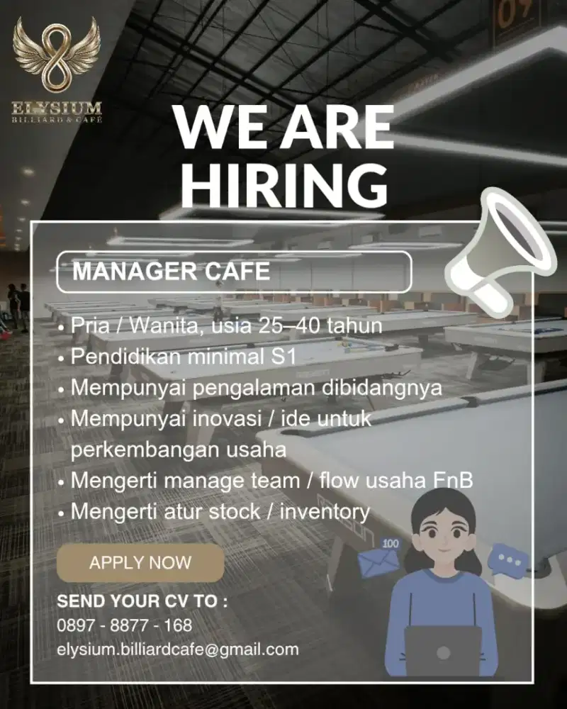 Lowongan pekerjaan manager