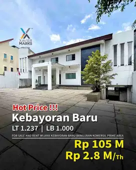 FOR SALE AND RENT
WIJAYA KEBAYORAN BARU
BANGUNAN KOMERSIL
PRIME AREA

Luas Tanah 1.237 m2
Luas Bangunan 1.000 m2
Bangunan 2,5 lantai
Lift
Listrik 147.000 VA
Kamar Mandi 6
Parkir 30 mobil

Harga Rp 105 M Nego
SEWA 2.8 M/Tahun