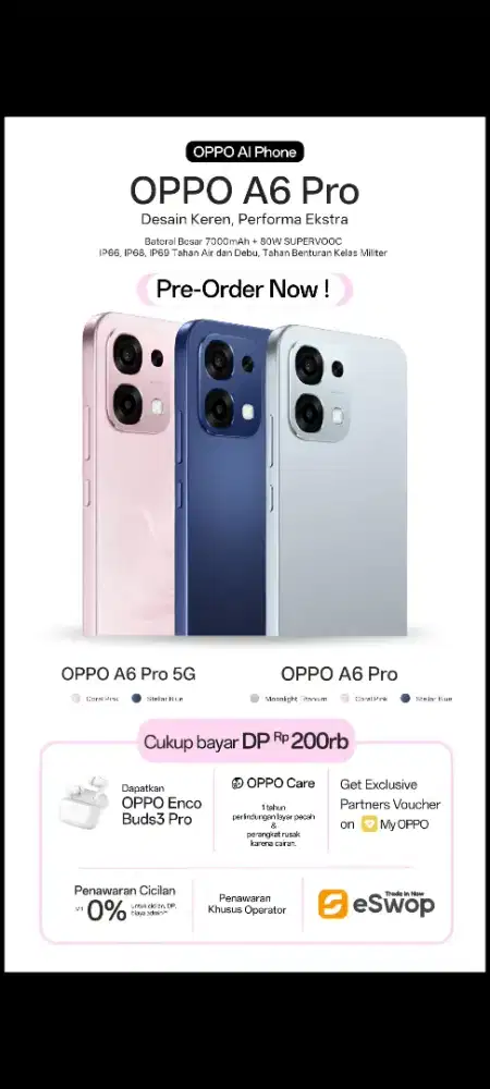 Open PO Oppo A6 Pro 5G