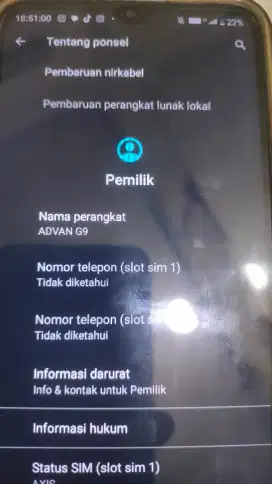 Advan g9 pro ram 6/64 normal