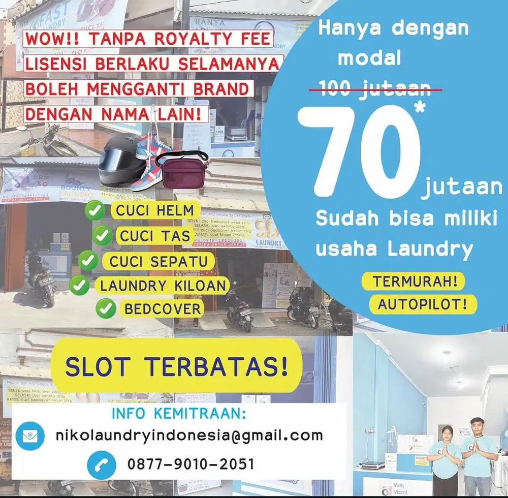 Peluang Usaha Mitra Franchise Laundry