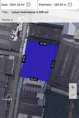 Dijual Tanah 5 ribu m2 di Salembaran Kosambi Tangerang
