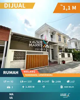 Rumah Minimalis Di Tasikmadu, Lowokwaru, Malang