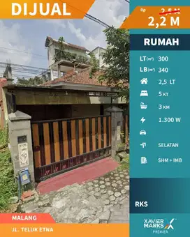 Rumah Klasik Di Jalan Teluk Etna Arjosari Blimbing Malang