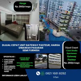 Dijual Cepat Unit Apartment Gateway Pasteur Studio Dibawah Harga Pasaran