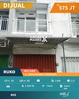 Ruko Murah Di Jl. Kertanegara Kecamatan Singosari Kabupaten Malang