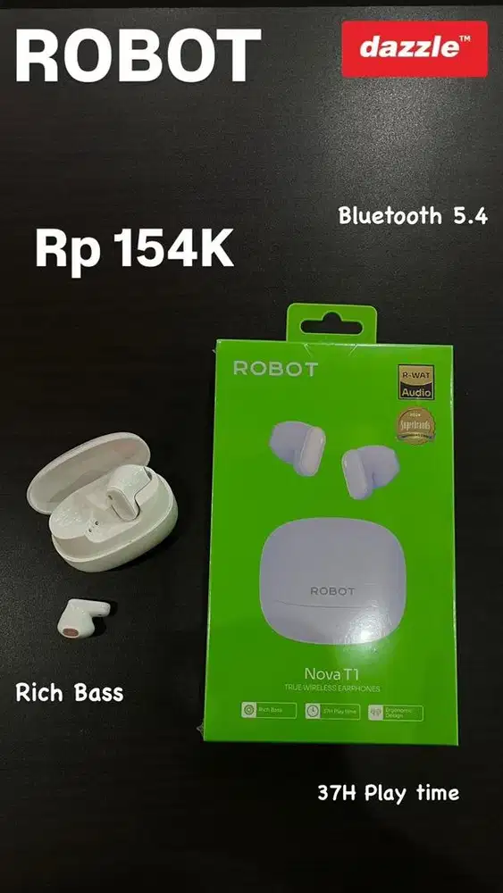 HEADSET NIRKABEL ROBOT NOVA T1