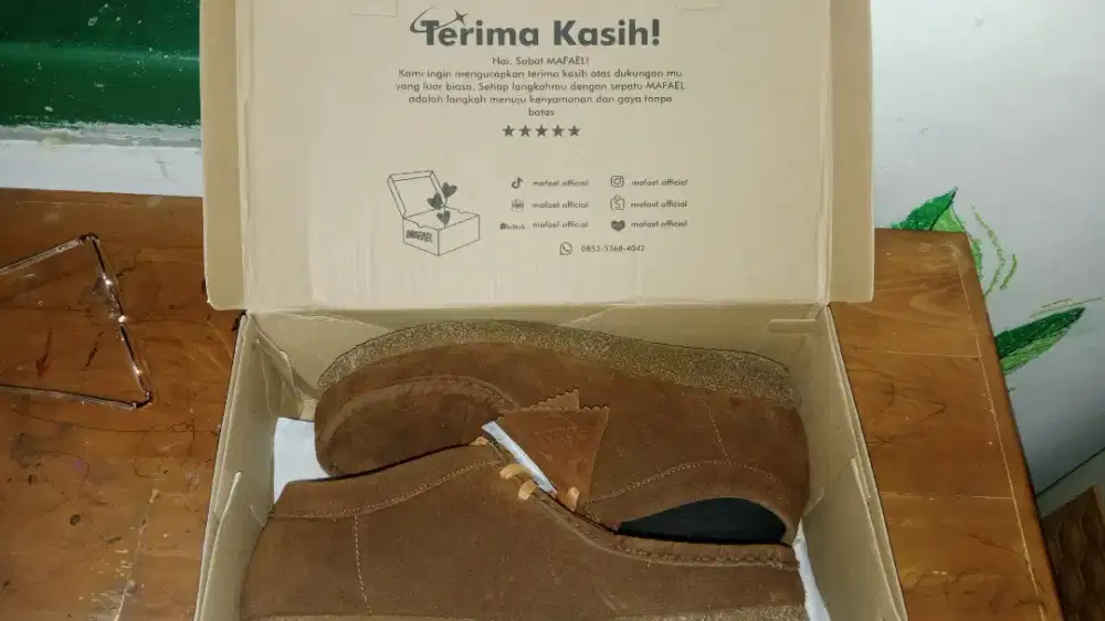 SEPATU MAFAEL FULL TAN SEKALI PEMAKAIAN