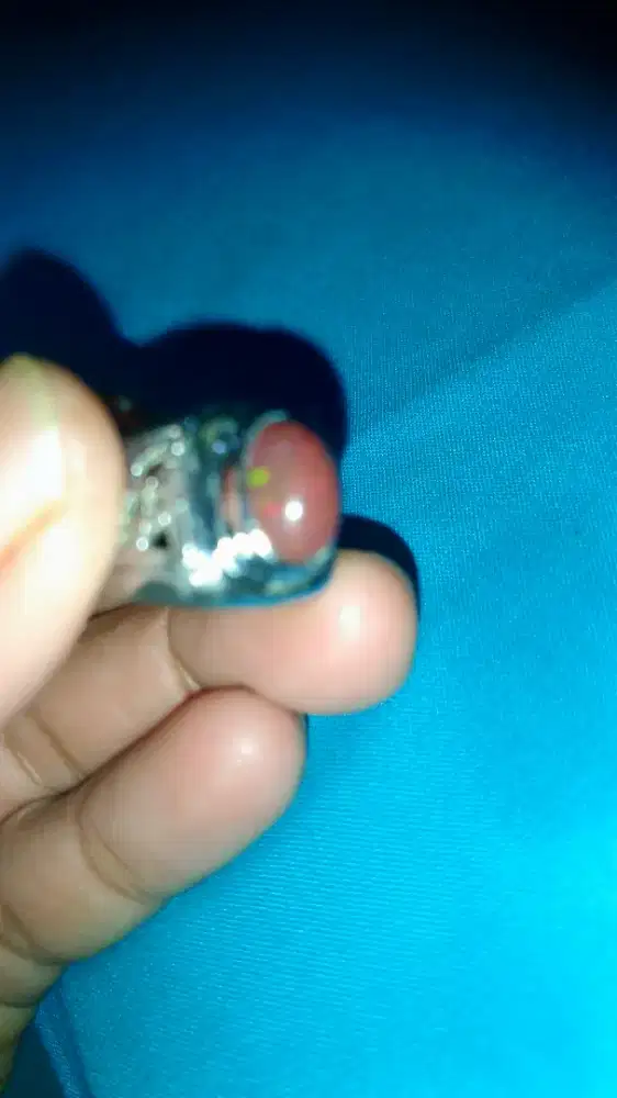 Cincin batu kalimaya black opal