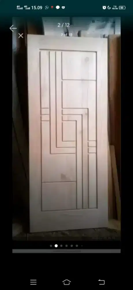 pintu bahan kayu mahoni dan jati